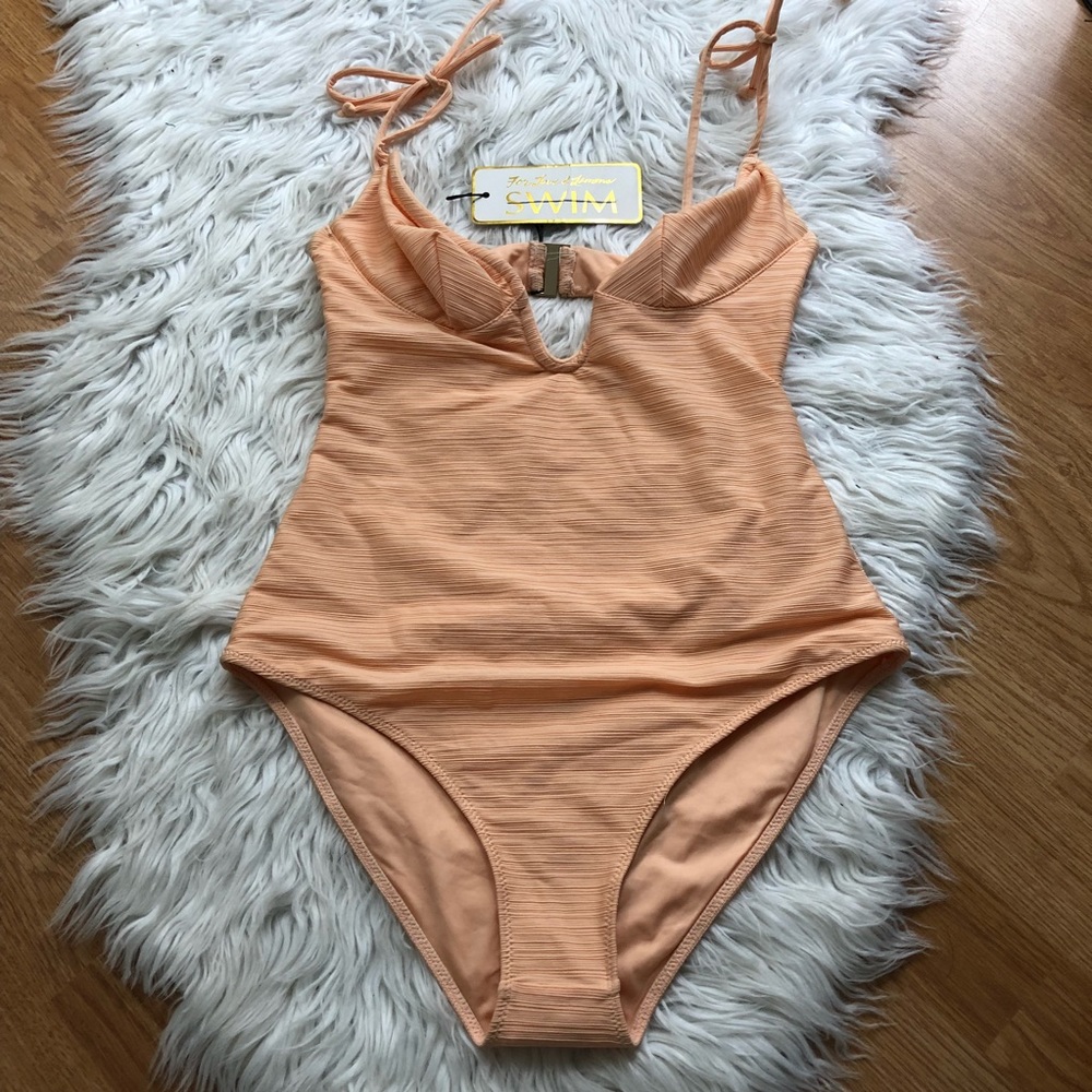 For Love & Lemon Peach Monaco One-Piece - Picture 5 of 8
